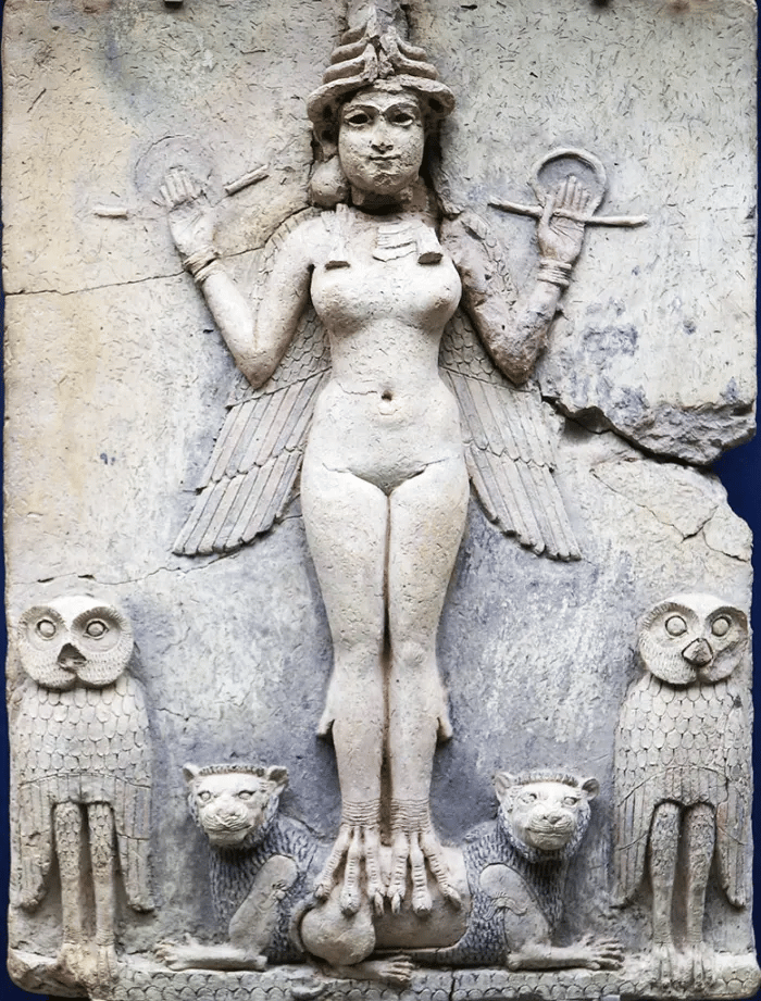 Ishtar/Inanna, la “Reina del Cielo” fue una de las diosas mesopotámicas más veneradas. Probablemente también influyó en la imagen de deidades amorosas posteriores como Afrodita.
