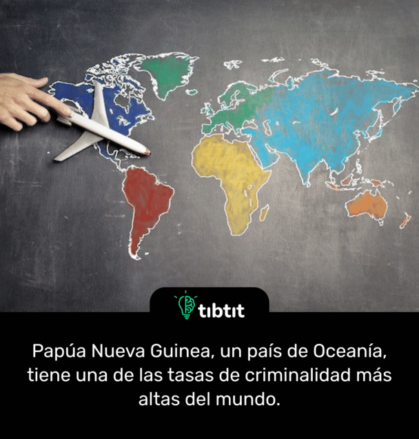 Papúa Nueva Guinea, un país de Oceanía, tiene una de las tasas de criminalidad más altas del mundo.