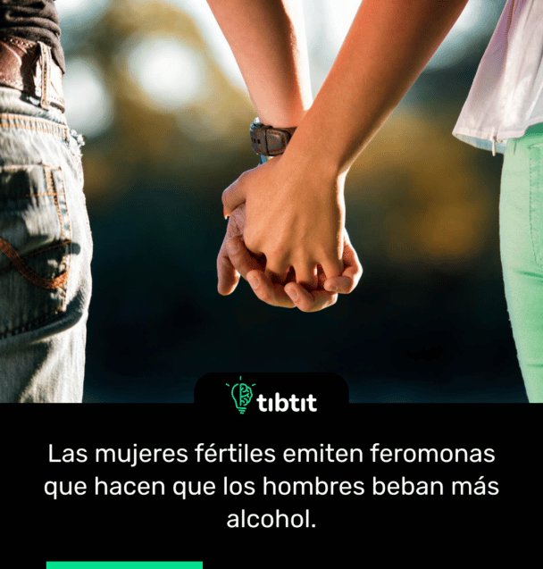 Las mujeres fértiles emiten feromonas que hacen que los hombres beban más alcohol.