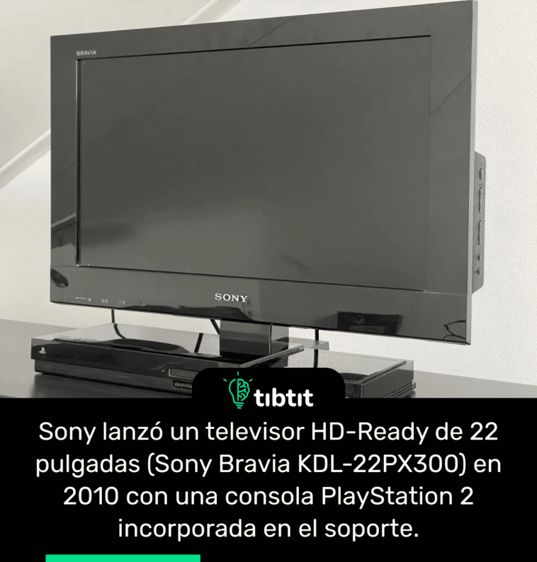 Sony lanzó un televisor HD-Ready de 22 pulgadas (Sony Bravia KDL-22PX300) en 2010 con una consola PlayStation 2 incorporada en el soporte.