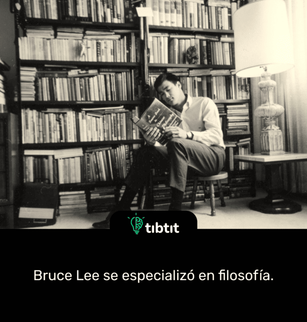 Bruce Lee se especializó en filosofía.