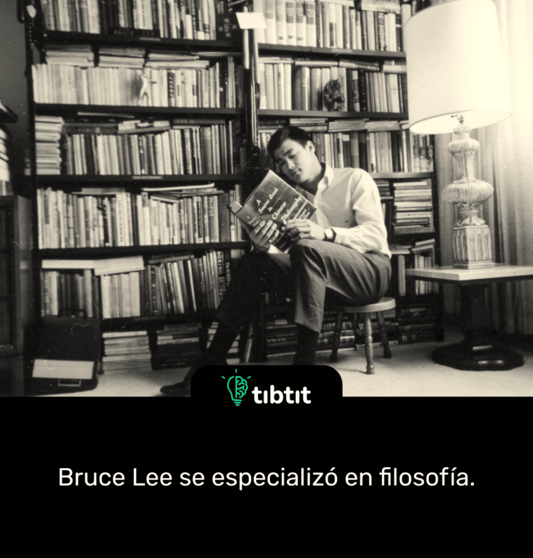 Bruce Lee se especializó en filosofía.