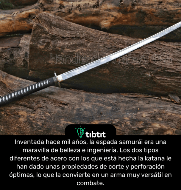 Inventada hace mil años, la espada samurái era una maravilla de belleza e ingeniería. Los dos tipos diferentes de acero con los que está hecha la katana le han dado unas propiedades de corte y perforación óptimas, lo que la convierte en un arma muy versátil en combate.