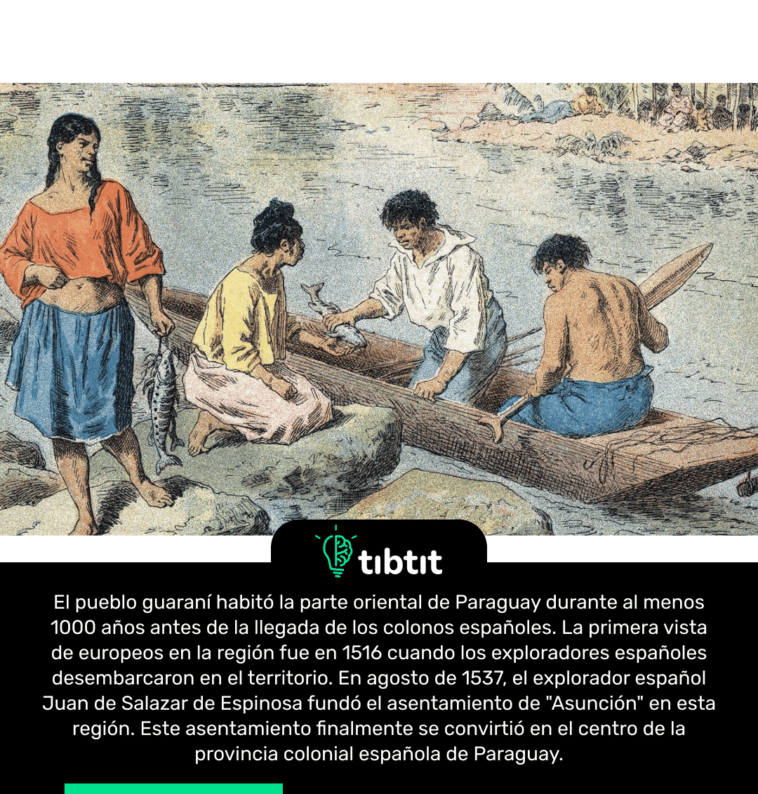 El pueblo guaraní habitó la parte oriental de Paraguay durante al menos 1000 años antes de la llegada de los colonos españoles. La primera vista de europeos en la región fue en 1516 cuando los exploradores españoles desembarcaron en el territorio. En agosto de 1537, el explorador español Juan de Salazar de Espinosa fundó el asentamiento de "Asunción" en esta región. Este asentamiento finalmente se convirtió en el centro de la provincia colonial española de Paraguay.