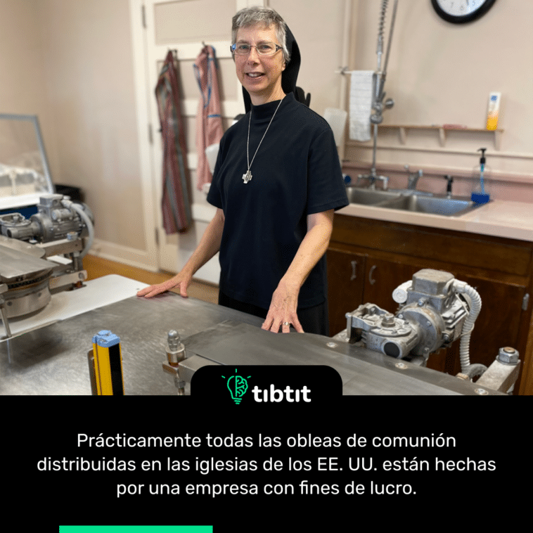 Prácticamente todas las obleas de comunión distribuidas en las iglesias de los EE. UU. están hechas por una empresa con fines de lucro.