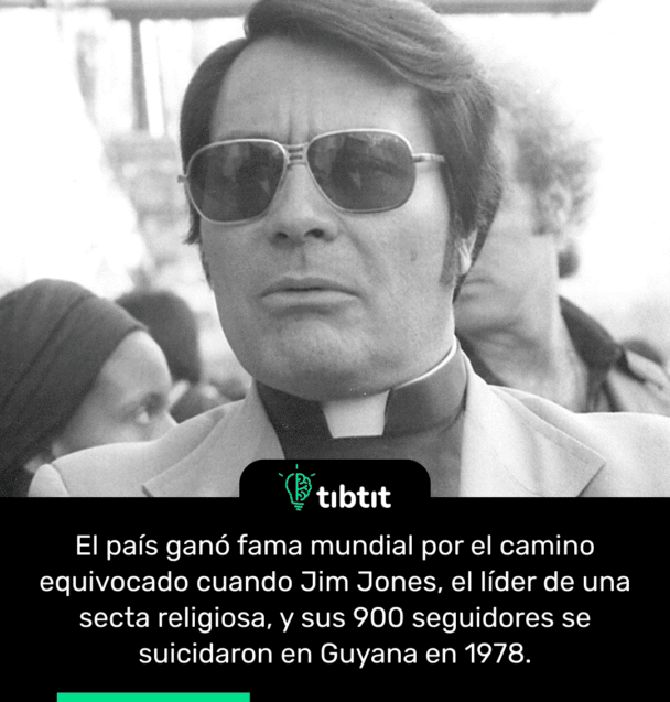 El país ganó fama mundial por el camino equivocado cuando Jim Jones, el líder de una secta religiosa, y sus 900 seguidores se suicidaron en Guyana en 1978.