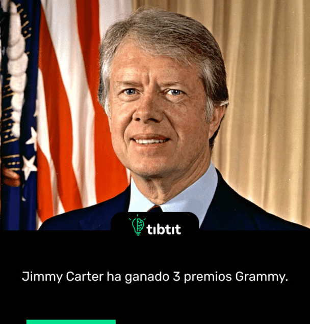 Jimmy Carter ha ganado 3 premios Grammy.