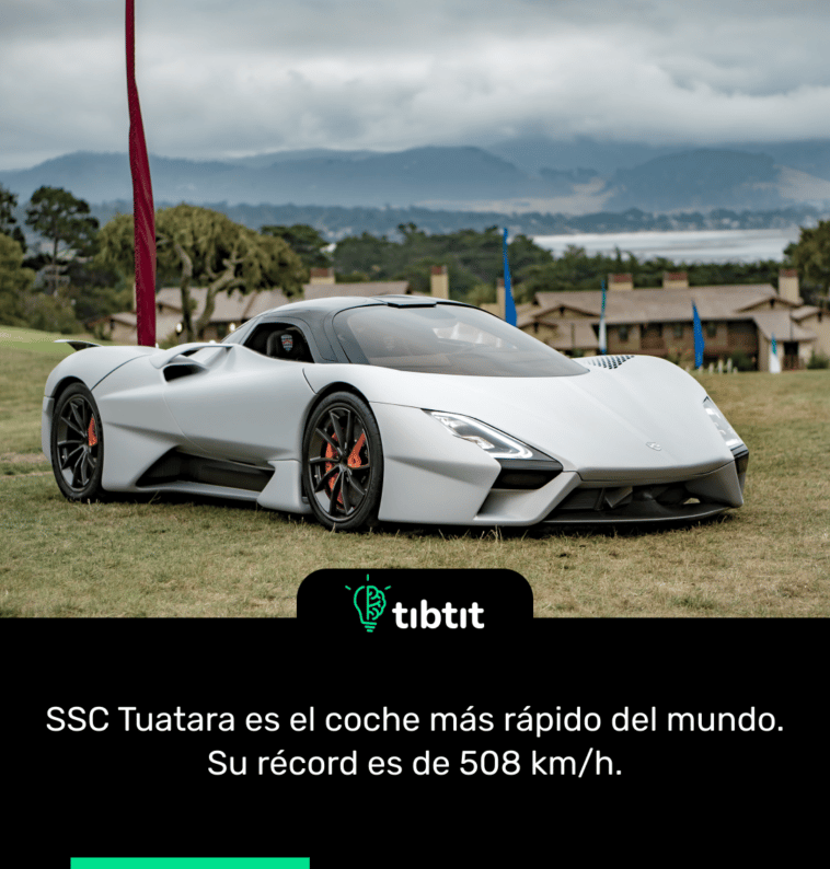 Sabías Que… Ssc Tuatara Es El Coche Más Rápido Del Mundo Su Récord Es