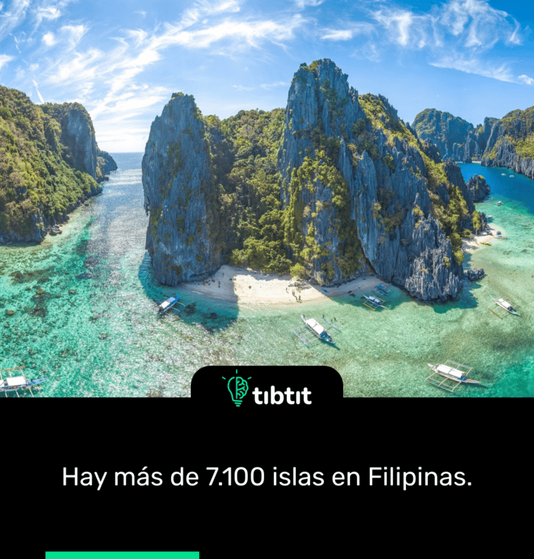 Hay más de 7.100 islas en Filipinas.