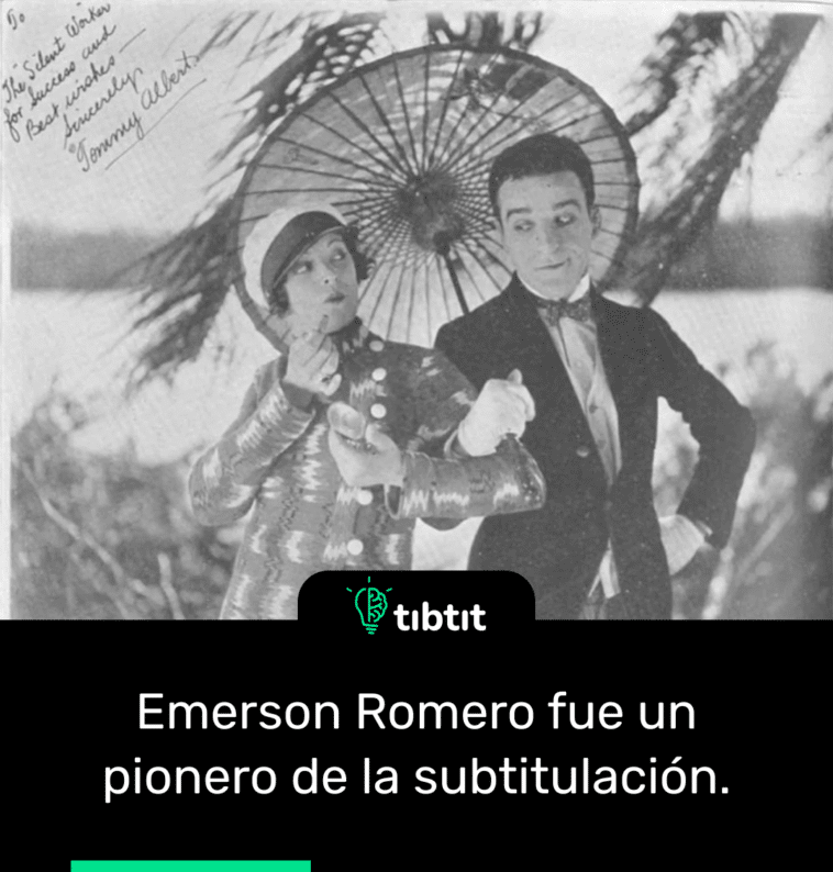 Emerson Romero fue un pionero de la subtitulación.
