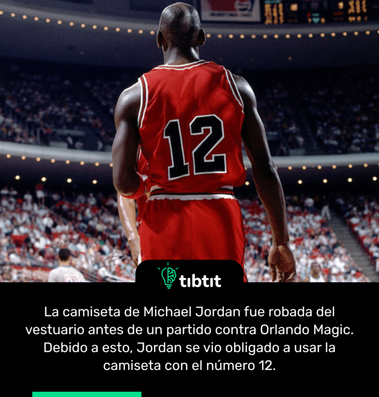 La camiseta de Michael Jordan fue robada del vestuario antes de un partido contra Orlando Magic. Debido a esto, Jordan se vio obligado a usar la camiseta con el número 12.