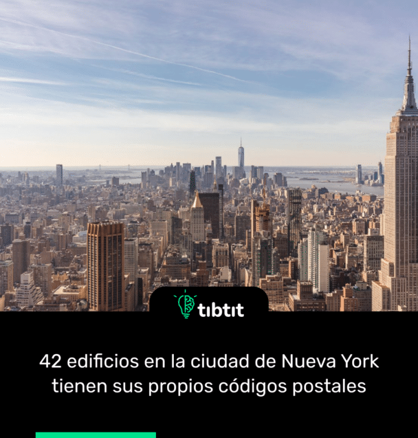 42 edificios en la ciudad de Nueva York tienen sus propios códigos postales