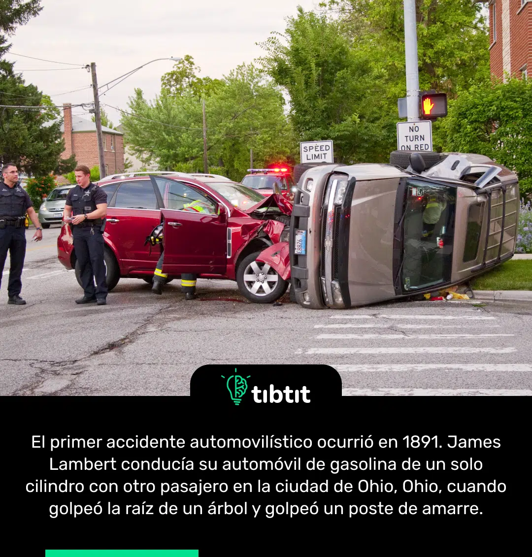 Sabías Que… El Primer Accidente Automovilístico Ocurrió En 1891 ...