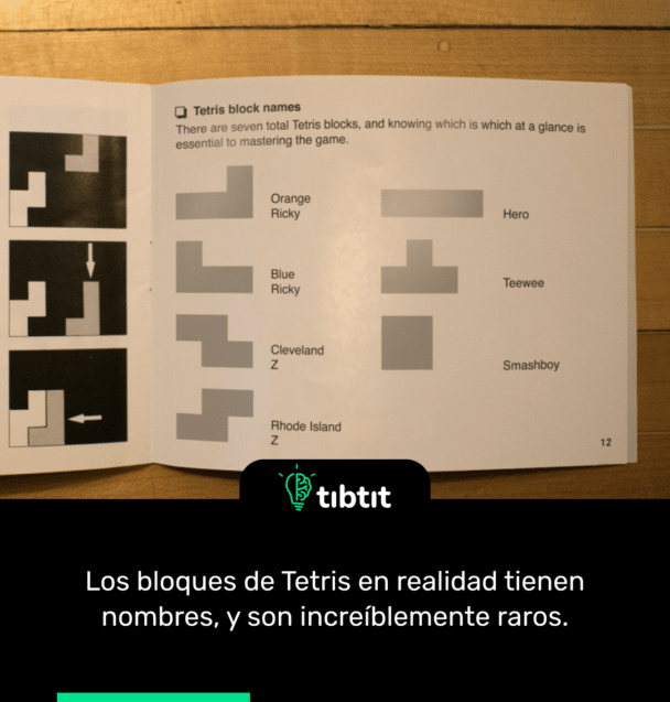Los bloques de Tetris en realidad tienen nombres, y son increíblemente raros.