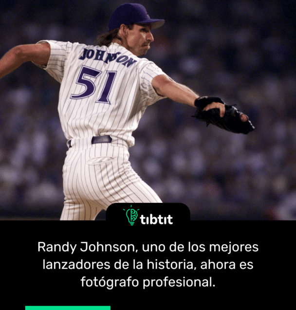 Randy Johnson, uno de los mejores lanzadores de la historia, ahora es fotógrafo profesional.