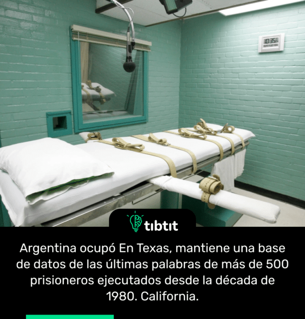 En Texas, mantiene una base de datos de las últimas palabras de más de 500 prisioneros ejecutados desde la década de 1980.