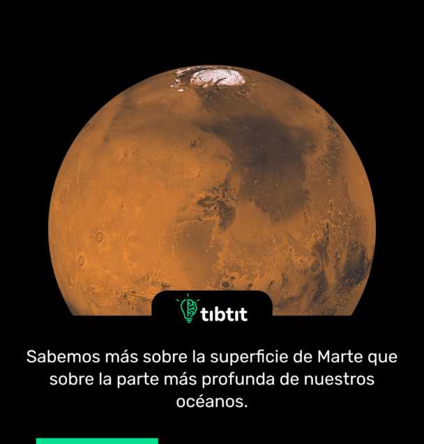Sabemos más sobre la superficie de Marte que sobre la parte más profunda de nuestros océanos.