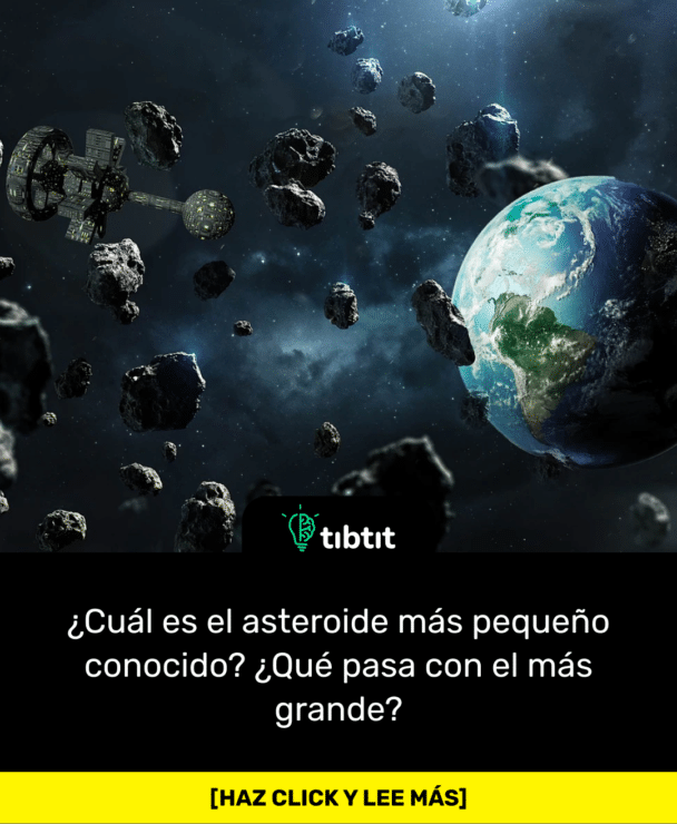 ¿Cuál es el asteroide más pequeño conocido? ¿Qué pasa con el más grande?