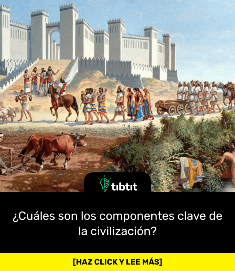 ¿Cuáles son los componentes clave de la civilización?