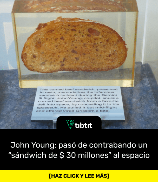 John Young: pasó de contrabando un “sándwich de $ 30 millones” al espacio