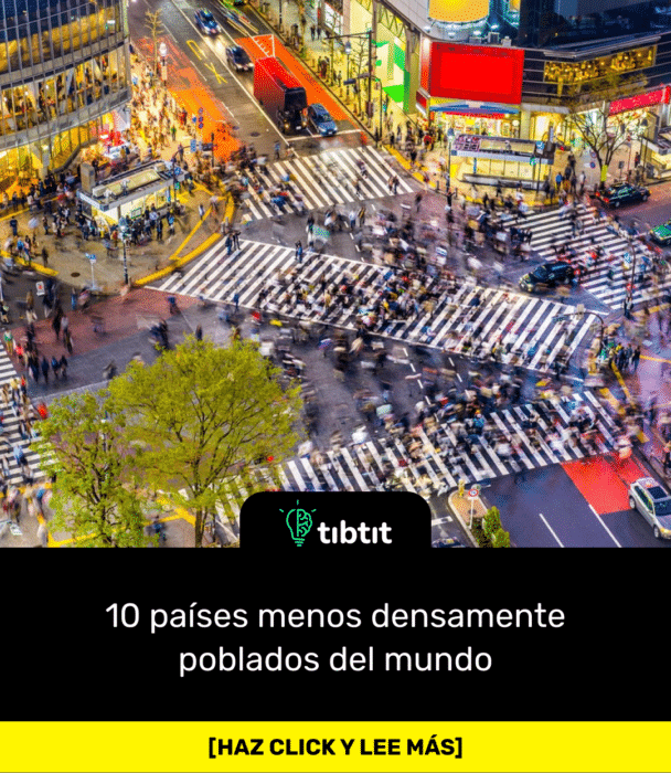 10 países menos densamente poblados del mundo