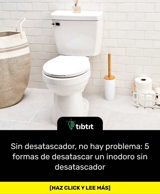 Sin desatascador, no hay problema: 5 formas de desatascar un inodoro sin desatascador