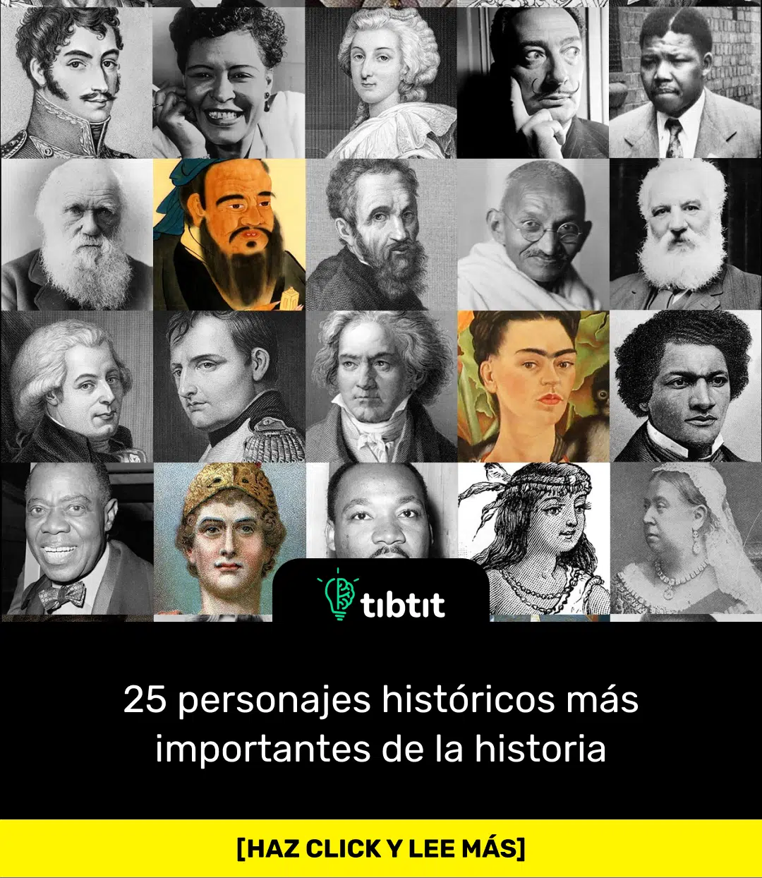 Sabías que… 25 personajes históricos más importantes de la historia ...