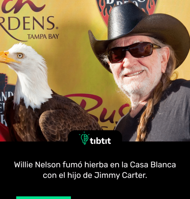 Willie Nelson fumó hierba en la Casa Blanca con el hijo de Jimmy Carter.