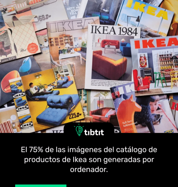 El 75% de las imágenes del catálogo de productos de Ikea son generadas por ordenador.