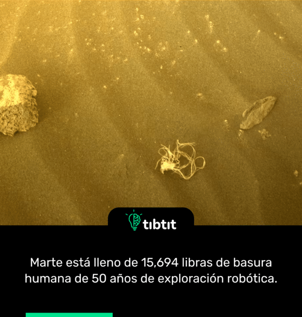 Marte está lleno de 15,694 libras de basura humana de 50 años de exploración robótica.