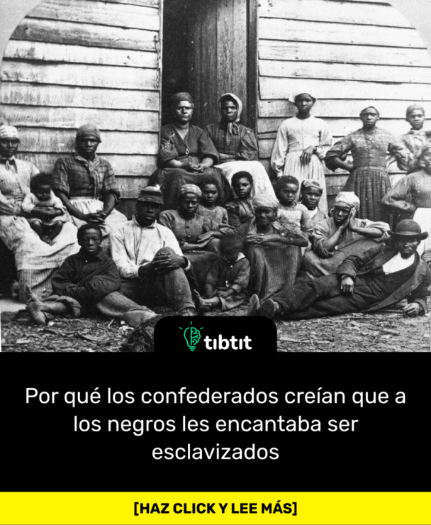 Por qué los confederados creían que a los negros les encantaba ser esclavizados