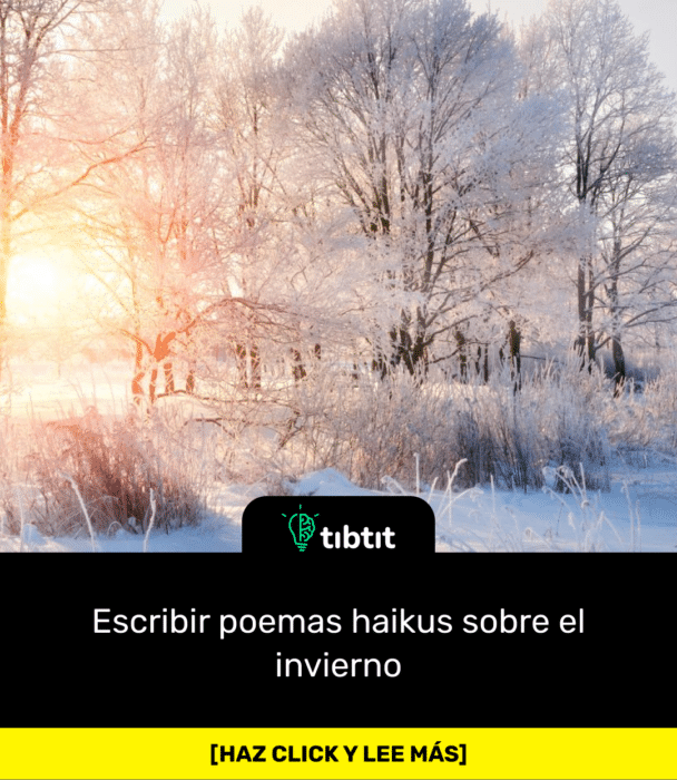 Escribir poemas haikus sobre el invierno