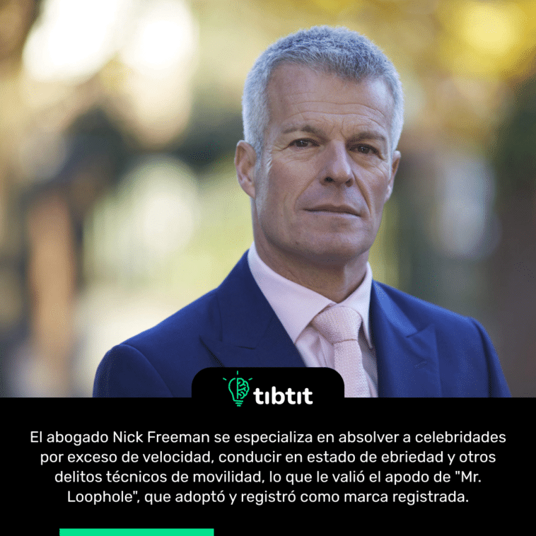 El abogado Nick Freeman se especializa en absolver a celebridades por exceso de velocidad, conducir en estado de ebriedad y otros delitos técnicos de movilidad, lo que le valió el apodo de "Mr. Loophole", que adoptó y registró como marca registrada.
