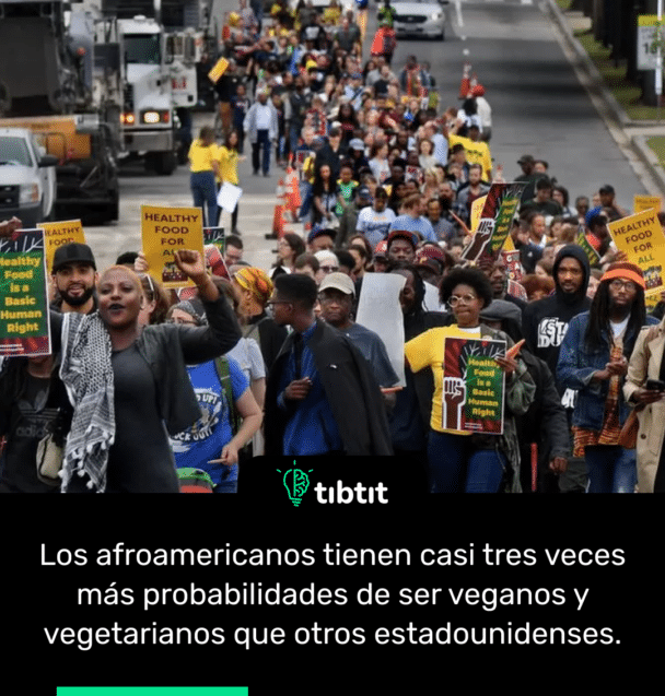 Los afroamericanos tienen casi tres veces más probabilidades de ser veganos y vegetarianos que otros estadounidenses.