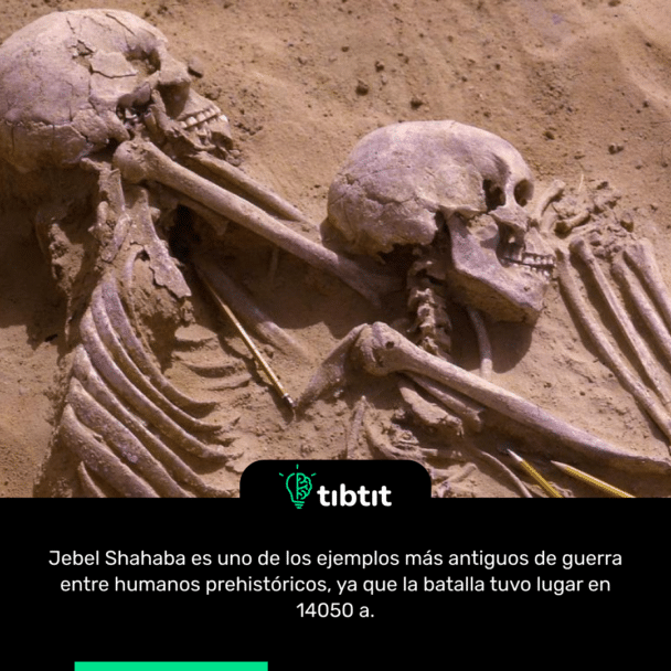 Jebel Shahaba es uno de los ejemplos más antiguos de guerra entre humanos prehistóricos, ya que la batalla tuvo lugar en 14050 a.