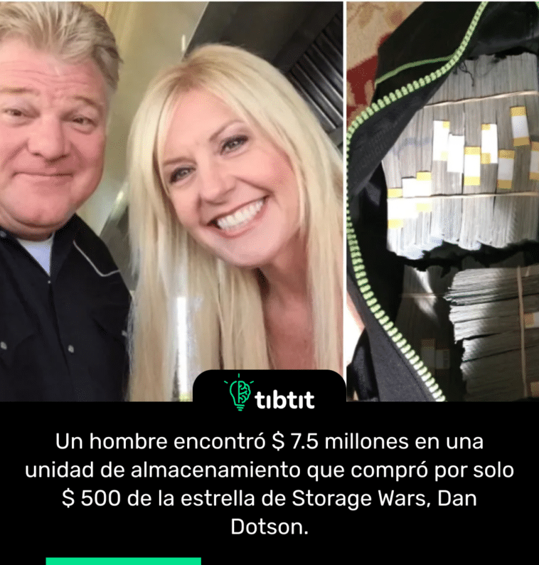Un hombre encontró $ 7.5 millones en una unidad de almacenamiento que compró por solo $ 500 de la estrella de Storage Wars, Dan Dotson.
