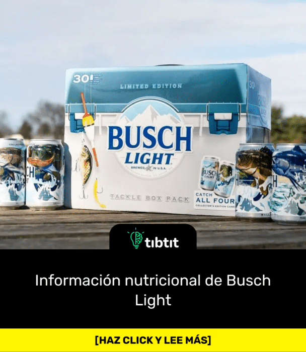Información nutricional de Busch Light