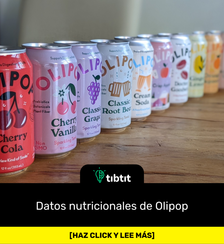 Datos nutricionales de Olipop