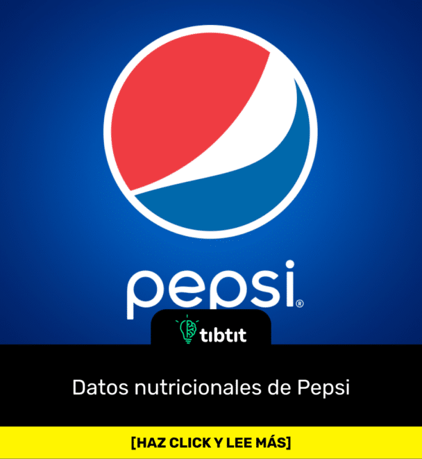 Datos nutricionales de Pepsi