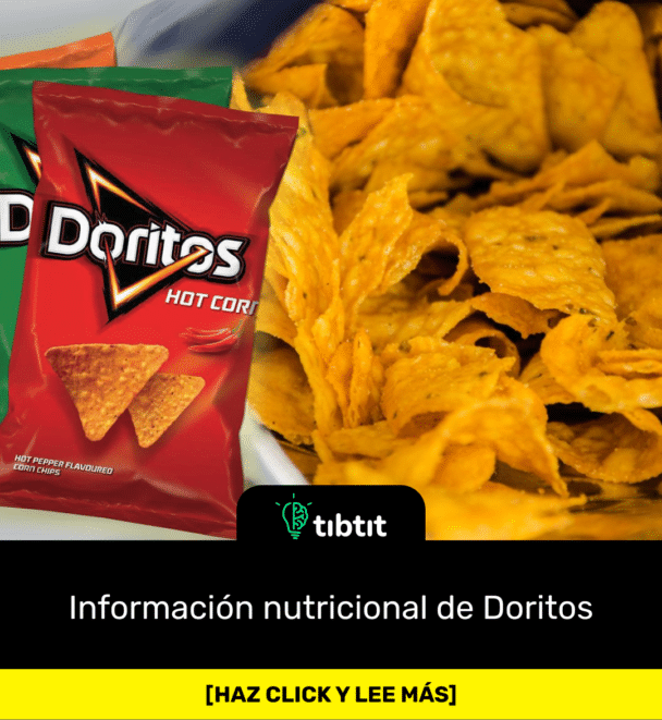 Información nutricional de Doritos