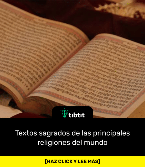 Textos sagrados de las principales religiones del mundo