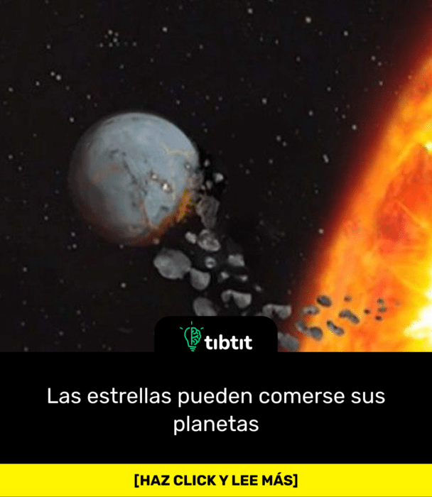 Las estrellas pueden comerse sus planetas