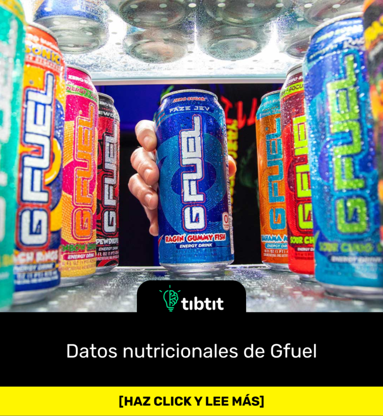 Datos nutricionales de Gfuel