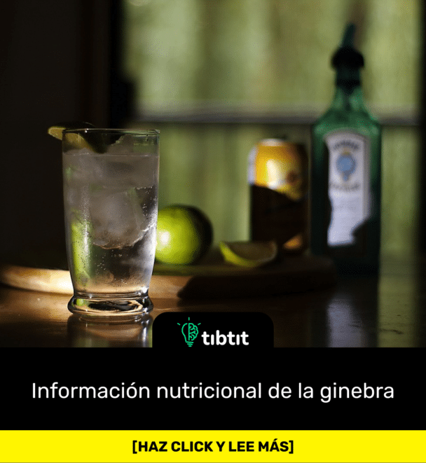 Información nutricional de la ginebra