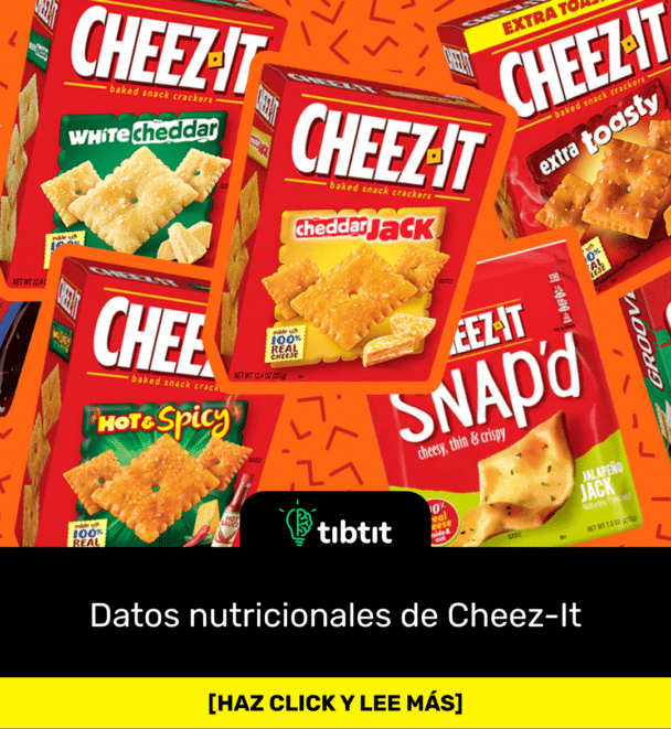Datos nutricionales de Cheez-It