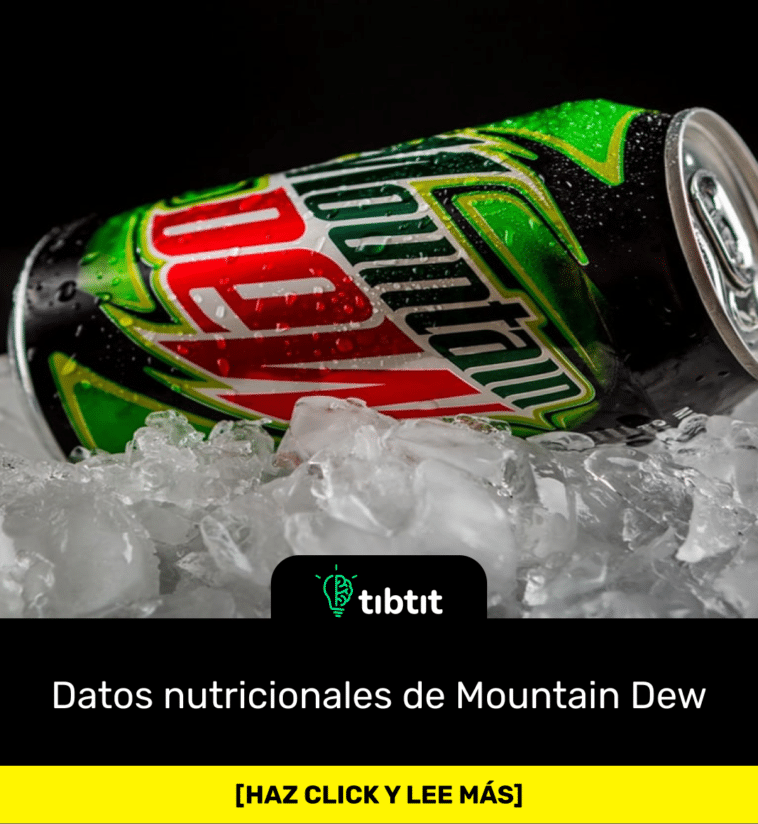 Datos nutricionales de Mountain Dew