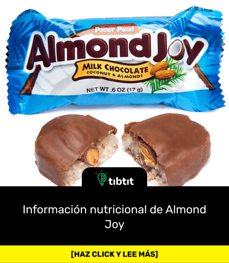 Información nutricional de Almond Joy
