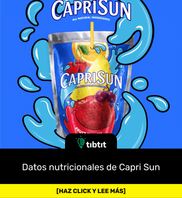Datos nutricionales de Capri Sun