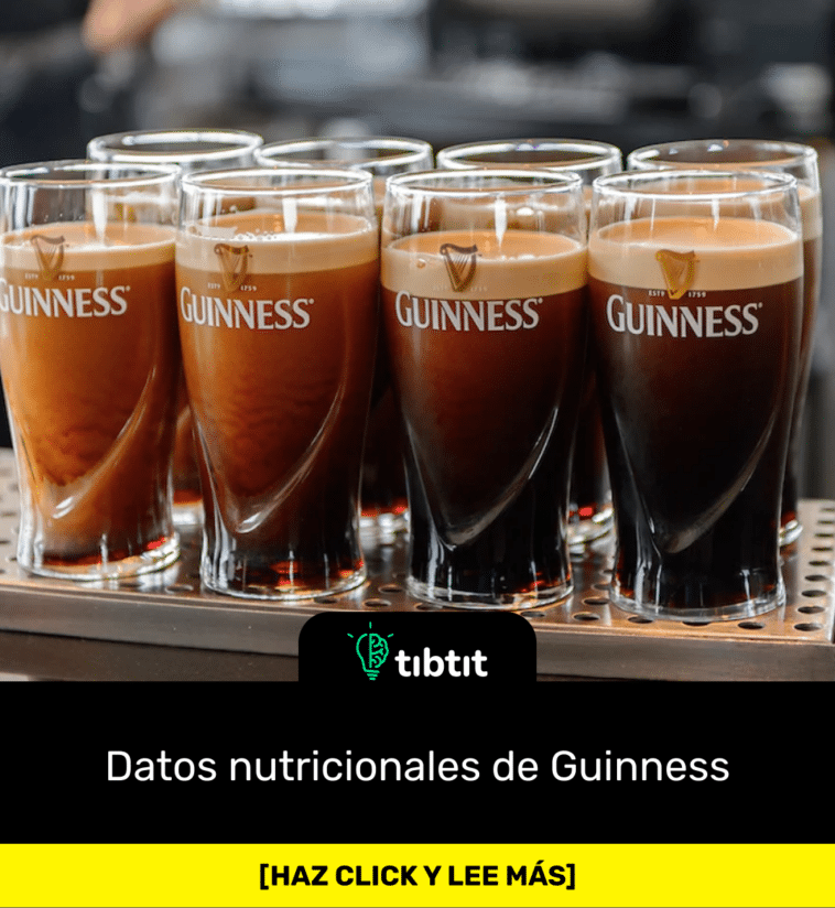 Datos nutricionales de Guinness