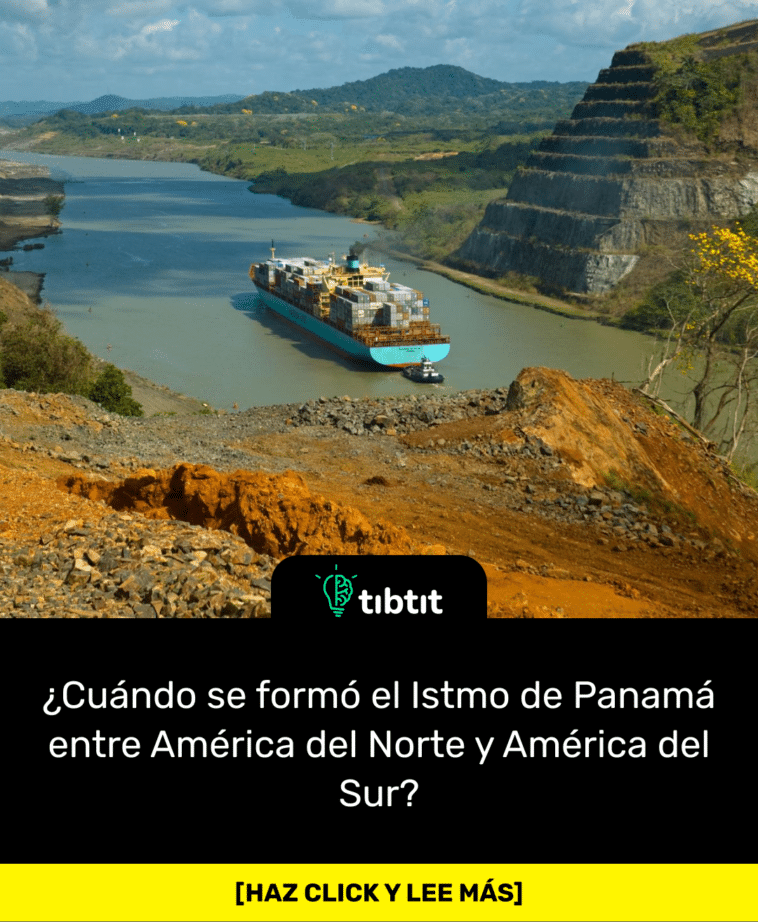 ¿Cuándo se formó el Istmo de Panamá entre América del Norte y América del Sur?